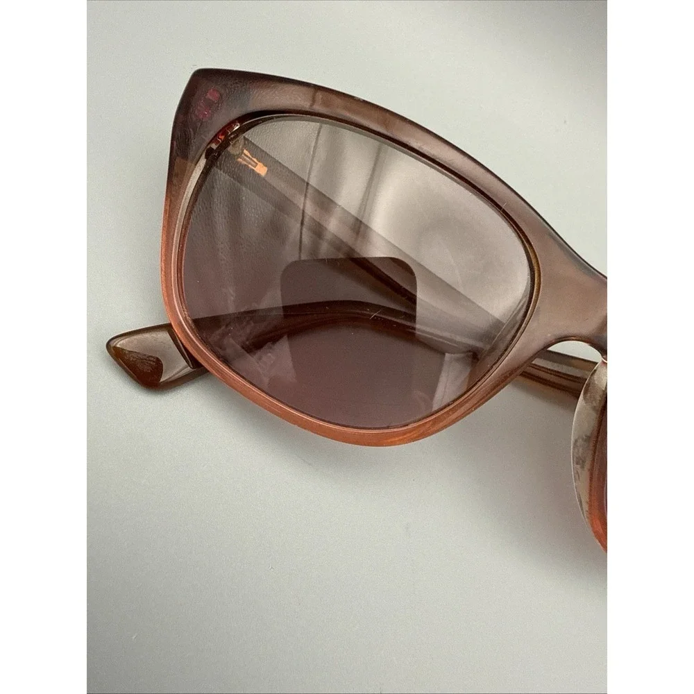VOGUE VINTAGE SUNGLASSES AUTHENTIC BROWN/RED/PINK SQUARE POLARIZED RETRO RARE